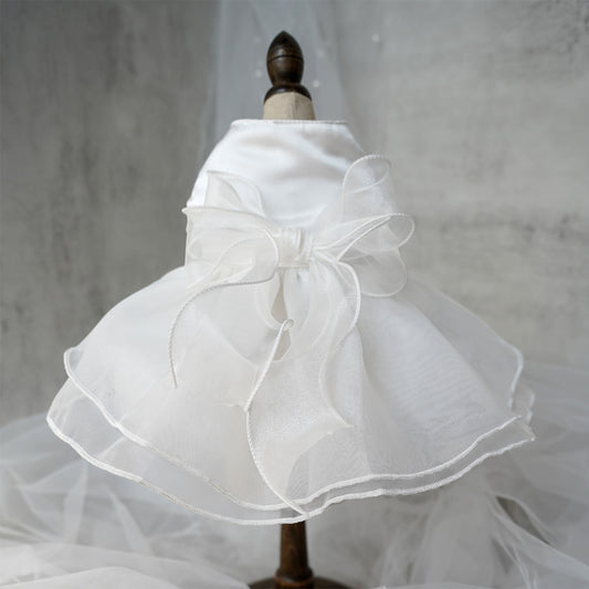 Wedding Dress Pet Skirt Gown Girl Pup Boutique
