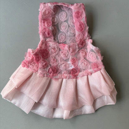 Pink Bloom Girl Pup Dress