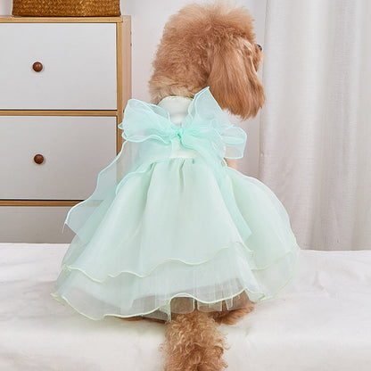 Wedding Dress Pet Skirt Gown Girl Pup Boutique